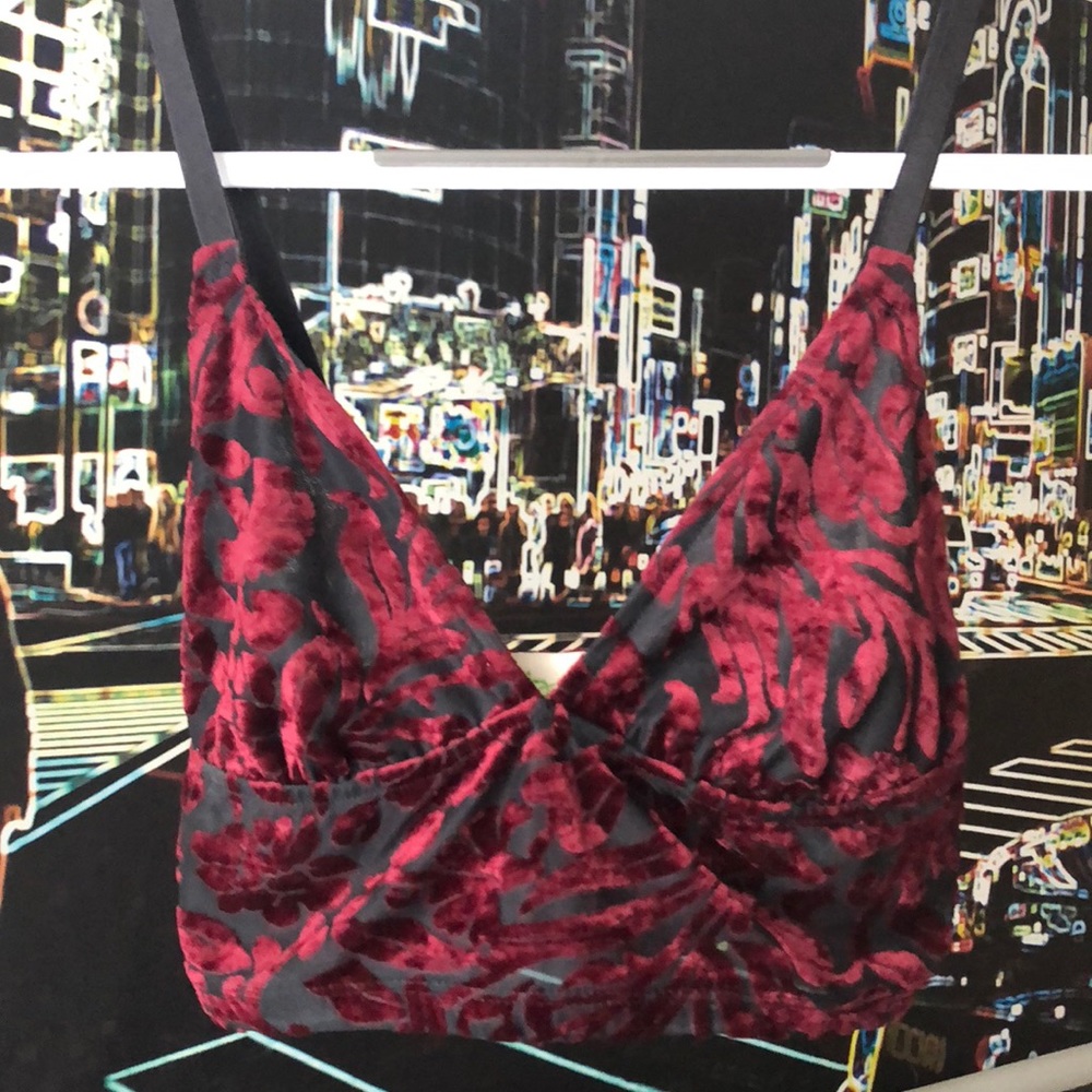 Velvet bralette from Urban Outfitters